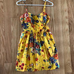 Love Tease Yellow Floral Dress- Size 3